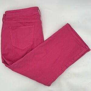 NYDJ Marilyn Straight Lift Crop Xtuck Jean in Pink Peony